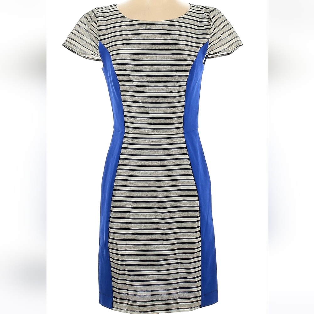 Silk and cotton bodycon sheath dress size 4